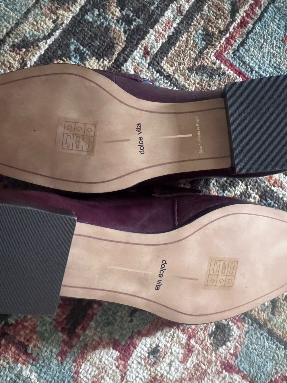 Dolce Vita Nygel Cranberry Leather Loafers - Brand New! - Picture 3 of 7